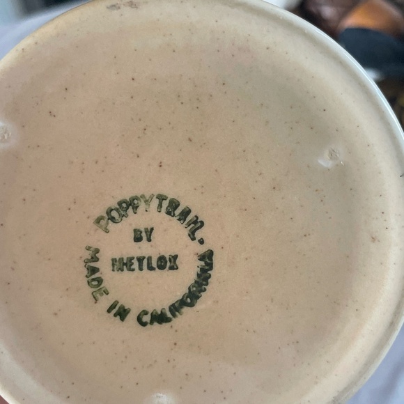 VTG POTTERY POPPY TRAIL BY METLOX PROVINCIAL GRAND COFFEE/TEA MUG/BEER STEIN - Picture 6 of 10